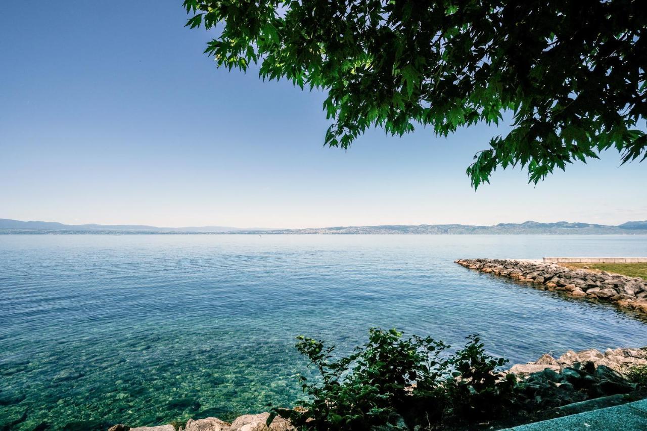 Pieds Dans L'Eau - Lac Leman - 2 Min Evian - Spacieux Neuvecelle Exteriör bild